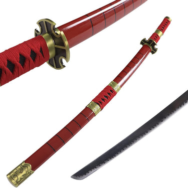 Red Sandai Kiketsu Zoro wooden Katana 104cm