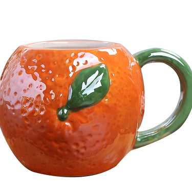 Orange Shape Ceramic Mug for Tea, Milk, Coffee Cup for Fruit Lovers