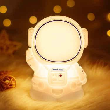 Cute Night Light Lamp USB Rechargeable Astronaut Silicone