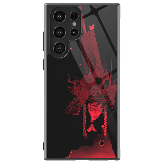 Berserk The Eclipse Red Silhouette Tempered Glass Tough Soft Silicone Samsung Case