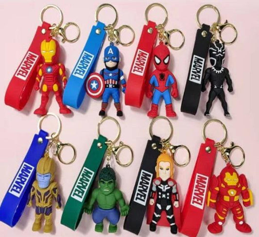 Avengers 8 Design Set 3D Keychain (12 Pieces in Packet)