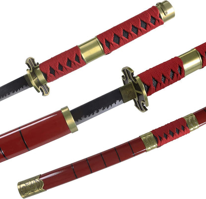 Red Sandai Kiketsu Zoro wooden Katana 104cm