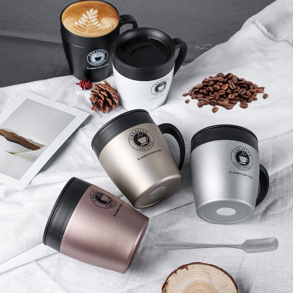 Double Walled Vacuum Stainless Steel Coffee Mug 330ml