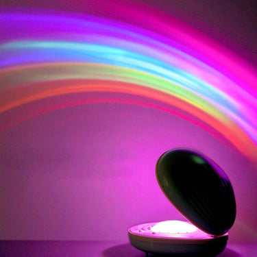 Shell Rainbow Projection Night Lights Rechargeable Colorful