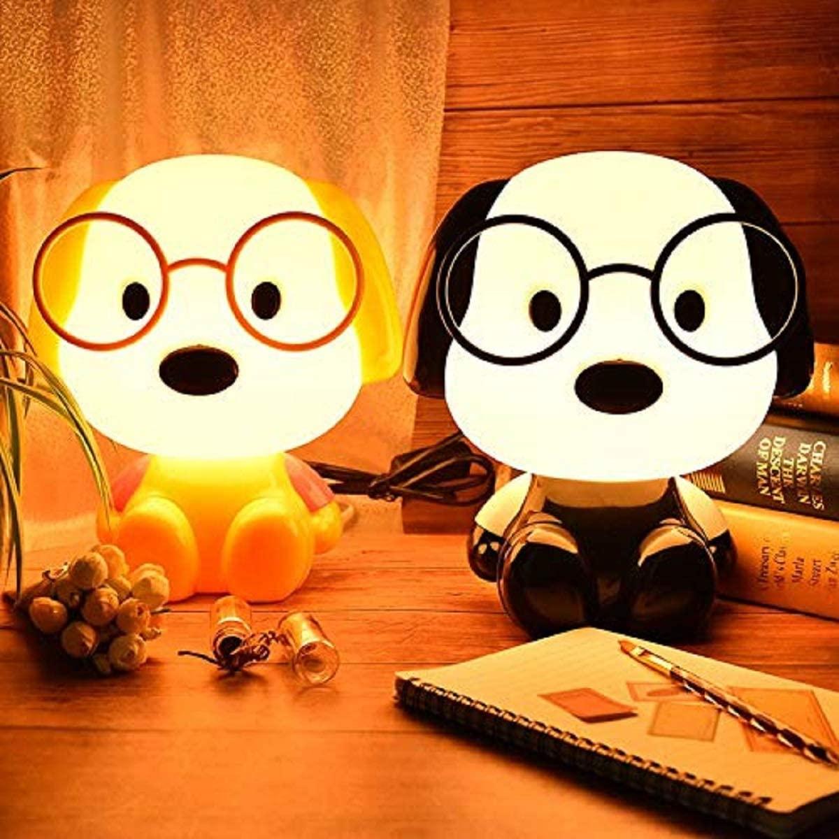 Cute Dog LED Table Lamp, Desk Table Lamp for Kids Bedroom