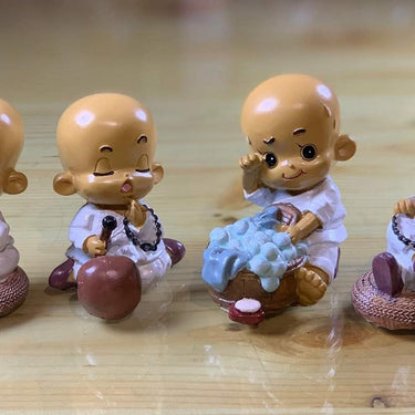 Polyresin Little Baby Monks Buddha (Standard) - 4 Pieces