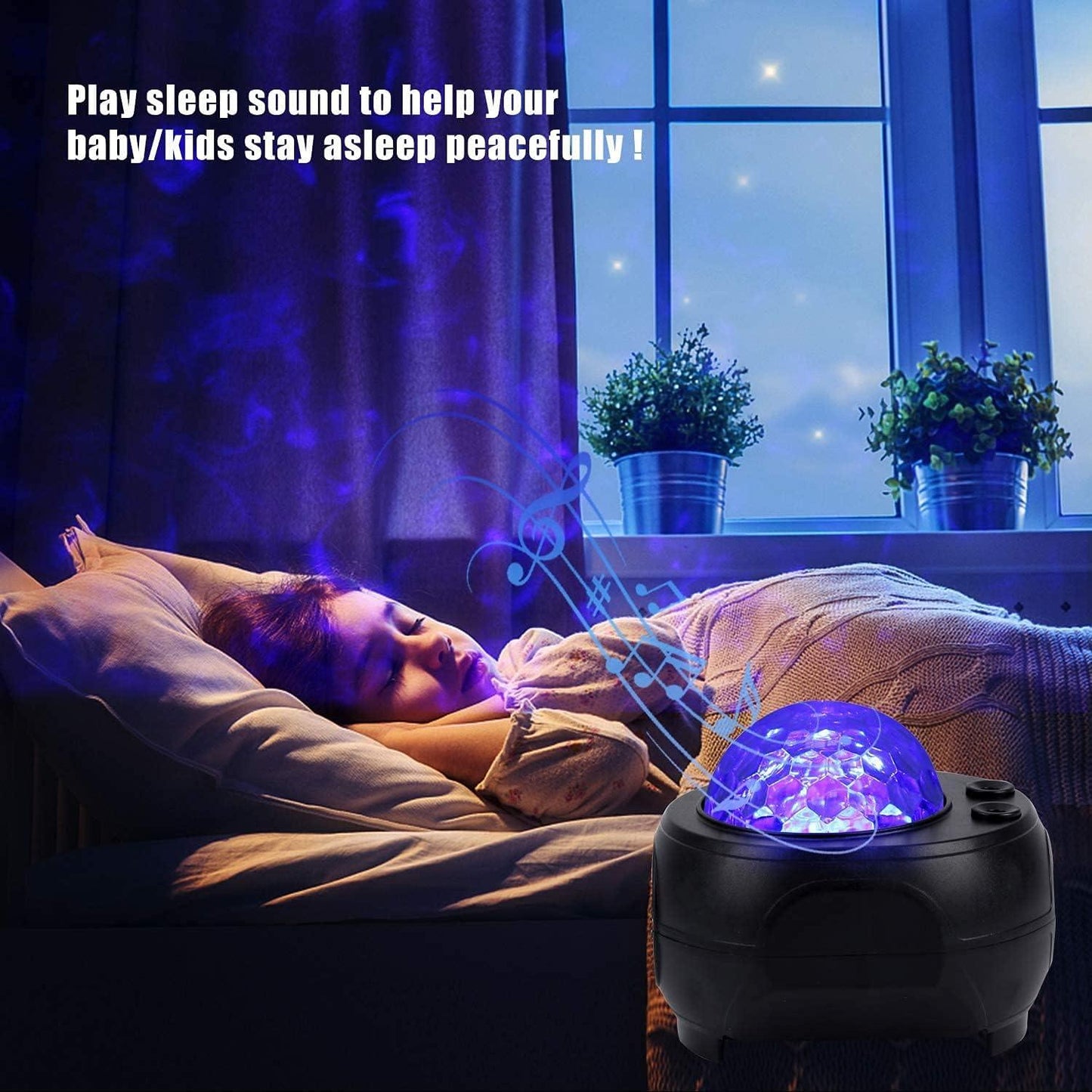 Star Projector Night Light Remote Control Ocean Wave Projector