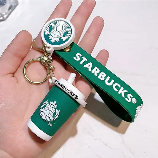 Starbucks Green Glass 3D Keychain  (12 Pieces in Packet)