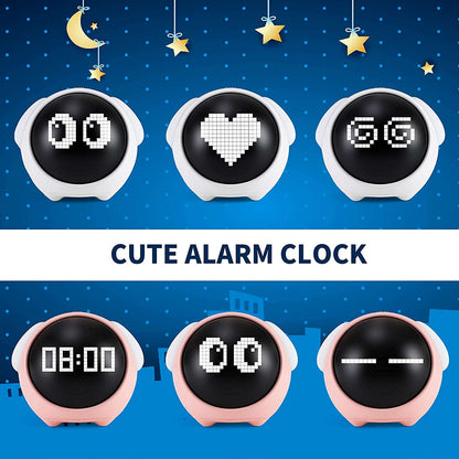 Emoji Alarm Clock Night Light Lamp Dual Alarm Setting Digital Clock