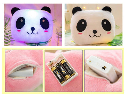 Panda Night Light Plush Pillow Creative Toy