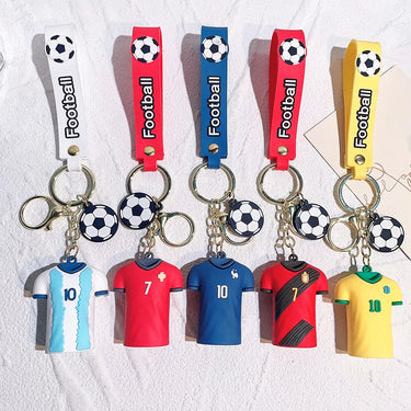 Footballers Jersey 5 Design set 3D Keychain (12 Pieces in Packet)