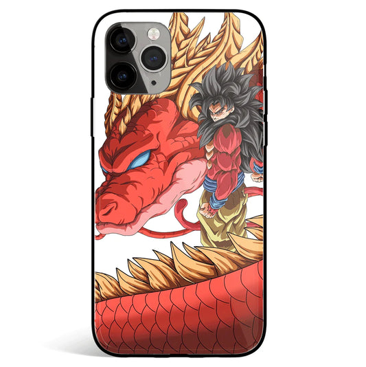 Dragon Ball GT Soku SSJ4 Tempered Glass Soft Silicone iPhone Case