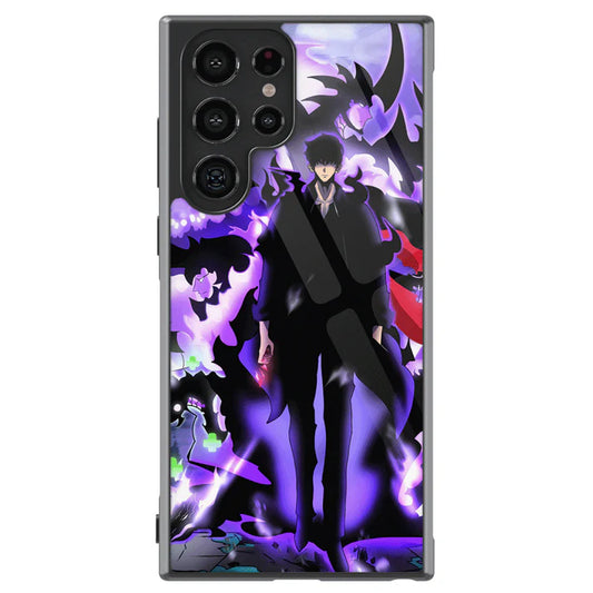 Solo Leveling Sung Jin-woo Tempered Glass Tough Samsung Phone Case