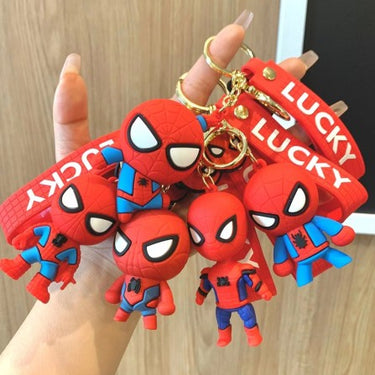 Spiderman 4 Design Set 3D Keychain (12 Pieces in Packet)