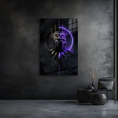 Wakanda Power – Black Panther Energy Metal Poster