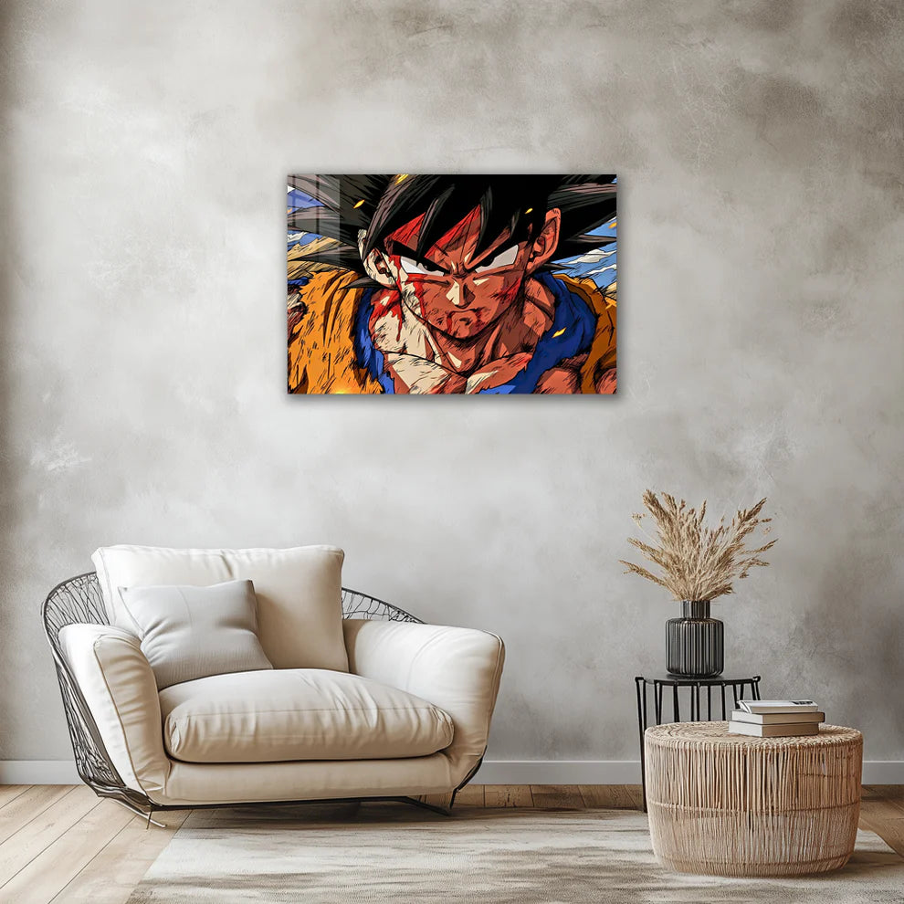 Son Goku: Saiyan Spirit Unleashed – Premium Metal Print Poster