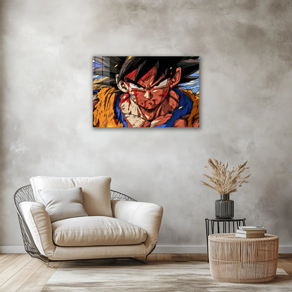 Son Goku: Saiyan Spirit Unleashed – Premium Metal Print Poster
