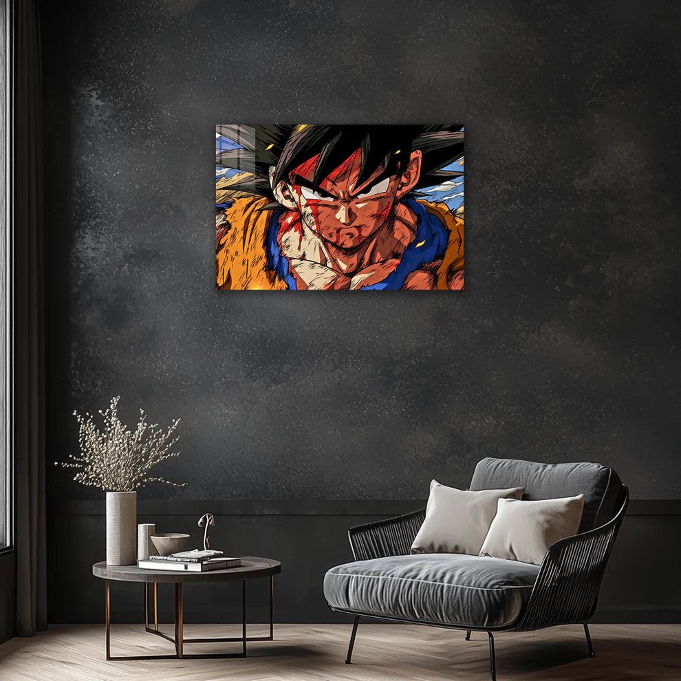 Son Goku: Saiyan Spirit Unleashed – Premium Metal Print Poster