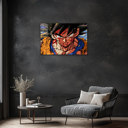Son Goku: Saiyan Spirit Unleashed – Premium Metal Print Poster