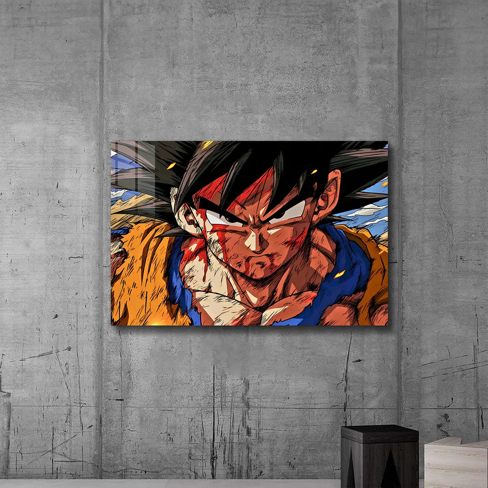 Son Goku: Saiyan Spirit Unleashed – Premium Metal Print Poster