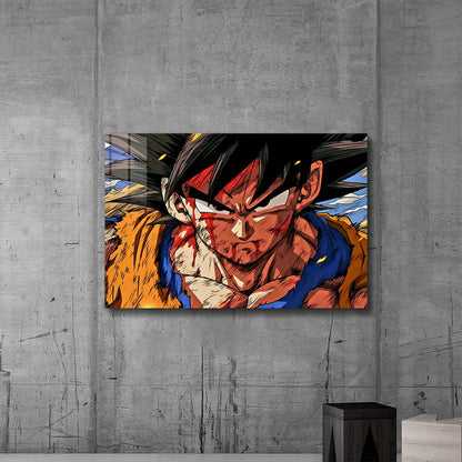 Son Goku: Saiyan Spirit Unleashed – Premium Metal Print Poster