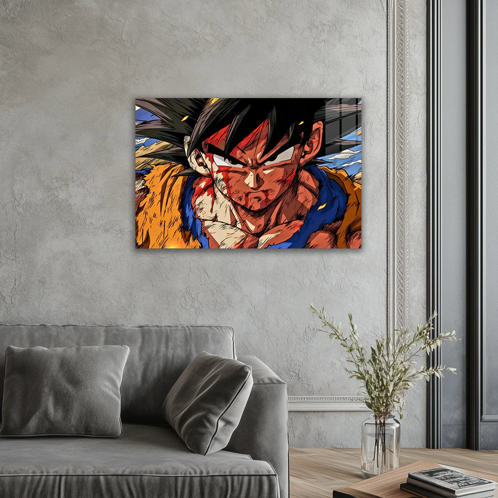 Son Goku: Saiyan Spirit Unleashed – Premium Metal Print Poster