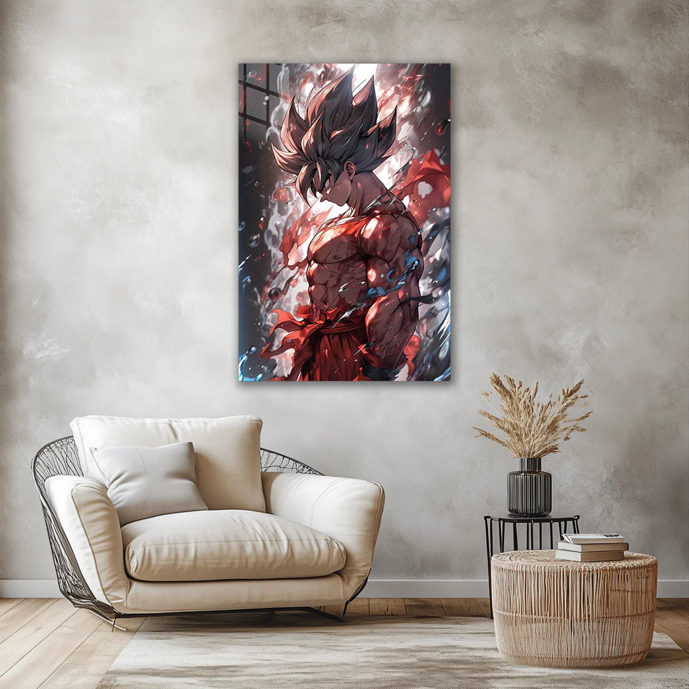 "Son Goku: Saiyan Spirit Metal Print Poster"