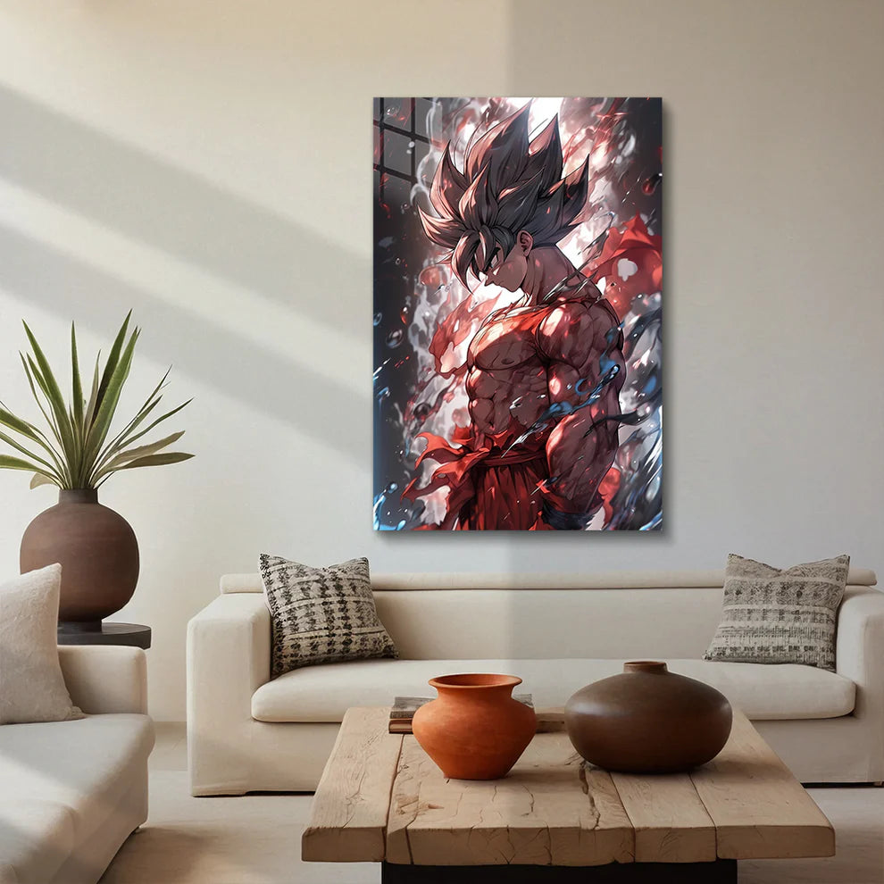 "Son Goku: Saiyan Spirit Metal Print Poster"