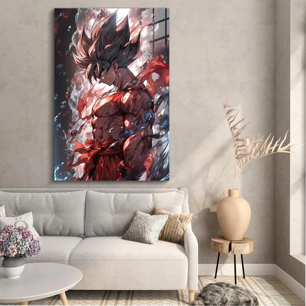 "Son Goku: Saiyan Spirit Metal Print Poster"