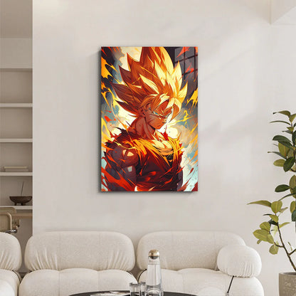 "Saiyan Spirit: Son Goku Metal Print Poster"