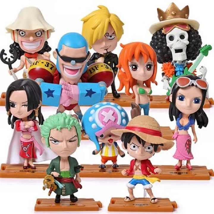 One Piece 10 Characters Set 7-11cm Action Figure