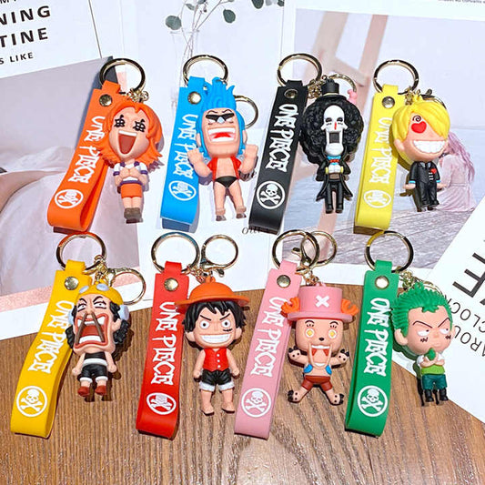 One Piece 8 Design 3d Keychain Set  Any One