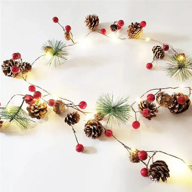 2m Pine Cones LED Lights for Home Christmas Decoration