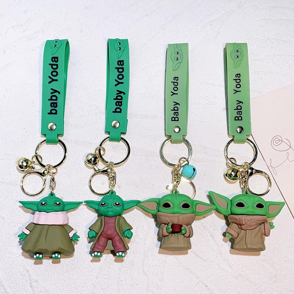 Yoda 4 Design Set 3D Keychain (12 Pieces in Packet)