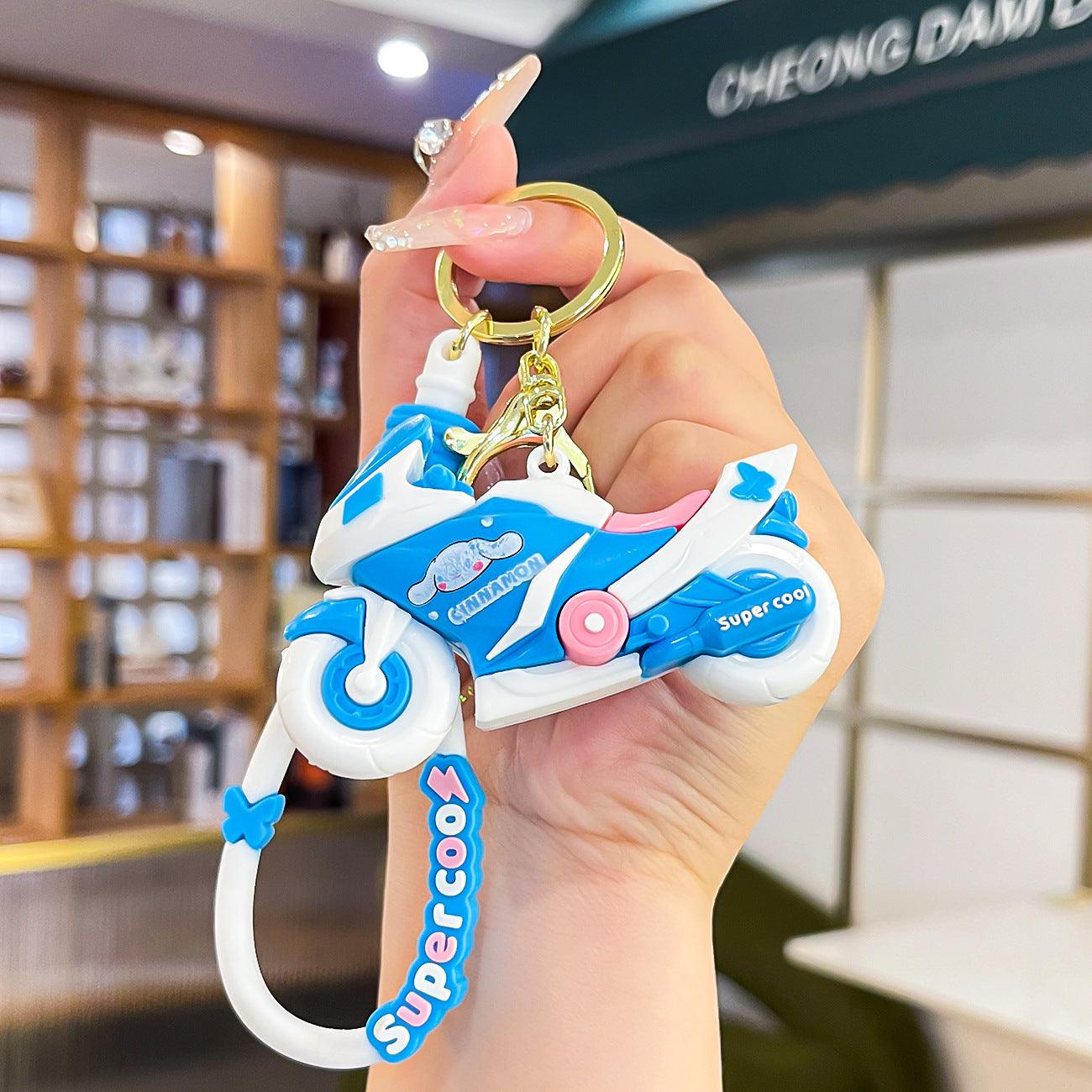 Cute Kuromi Bike 3D Keychain (12pcs Packet)