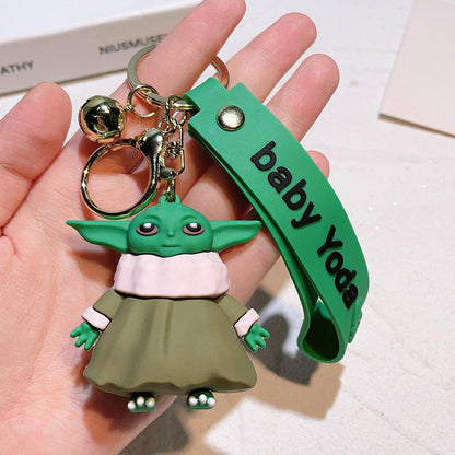 Yoda 4 Design Set 3D Keychain (12 Pieces in Packet)