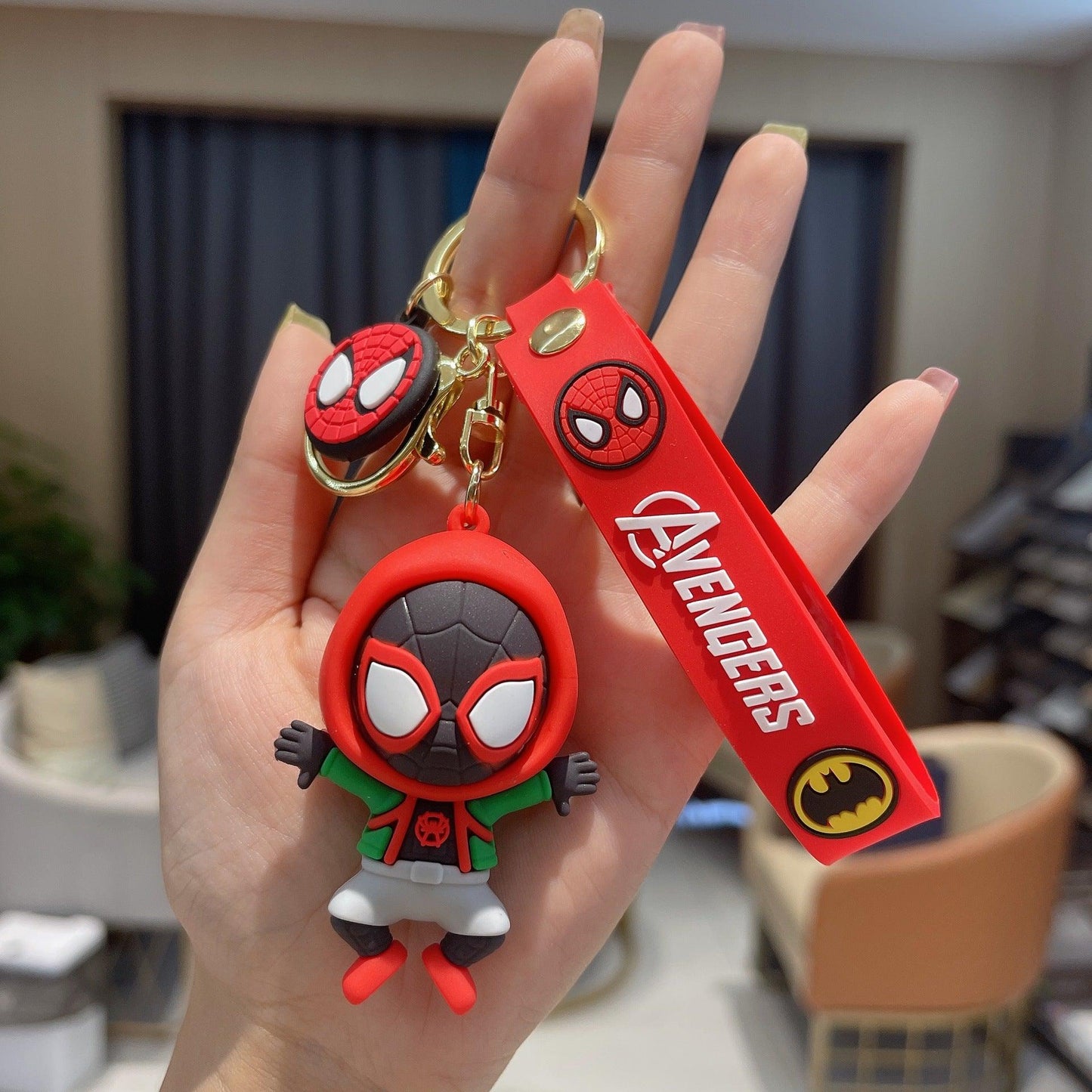 Spiderman Set 3D Keychain (12 Pieces in Packet)