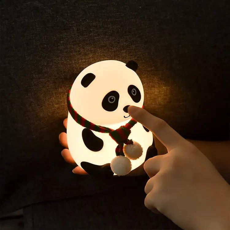 Led Cute Cartoon Silicone Panda Lamp Touch Sensor