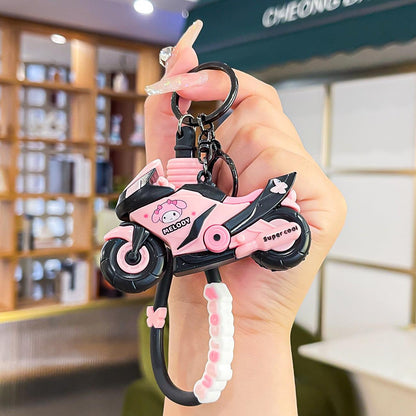 Cute Kuromi Bike 3D Keychain (12pcs Packet)