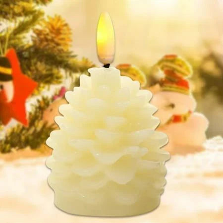 Pine Cone Candle - Pack of 3