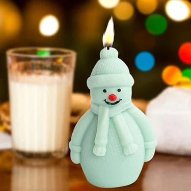 Snowman candle for christmas gifts -pack of 3