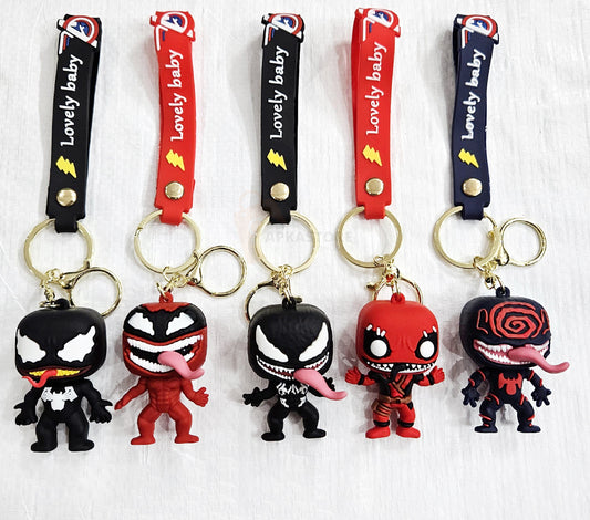 Venom 5 Designs 3D Keychain