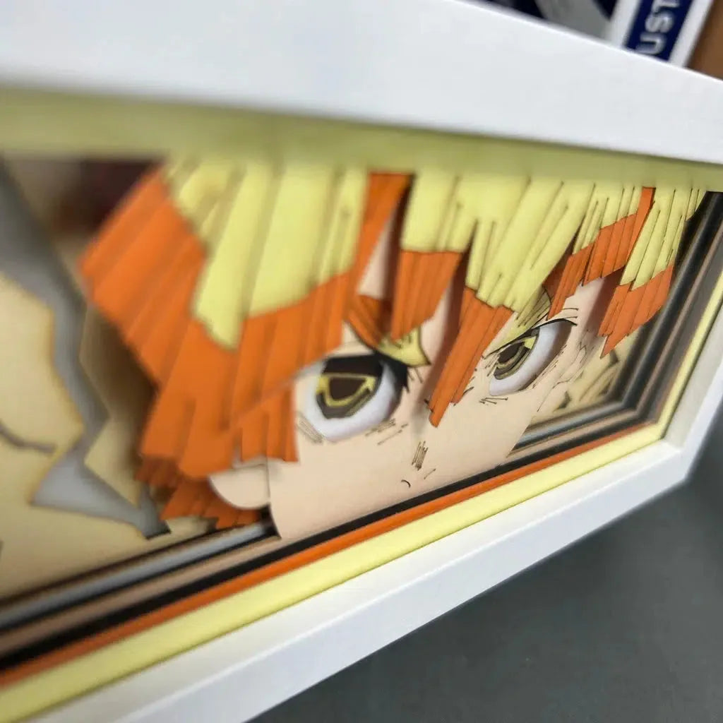 Demon Slayer Zenitsu Anime Light Box Lamp