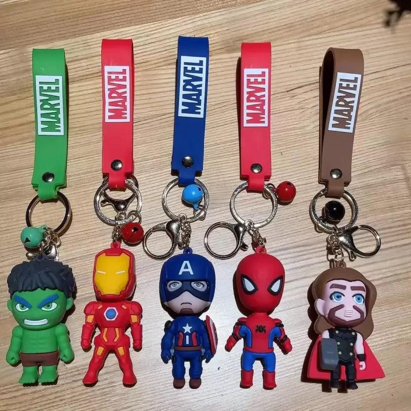 Avengers 5 Design Set 3D Keychain (12 Pieces in Packet)