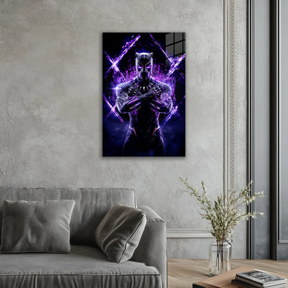 Wakanda Power – Black Panther Vibranium Energy Metal Poster