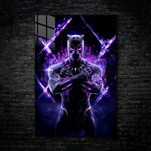 Wakanda Power – Black Panther Vibranium Energy Metal Poster