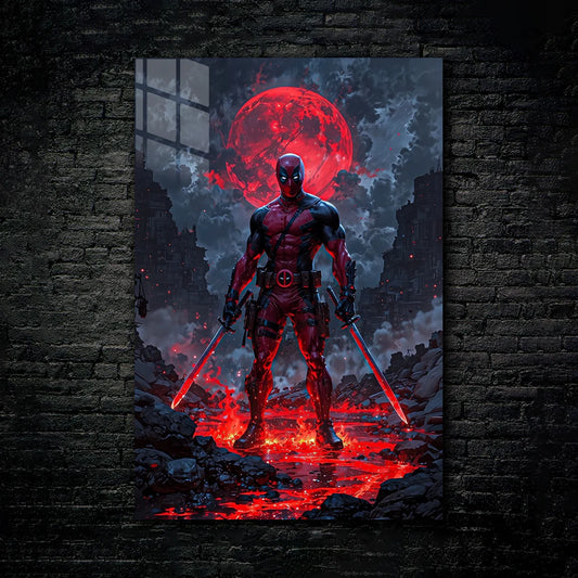 Deadpool: Blood Moon Mayhem – Epic Metal Print Poster