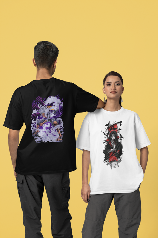 Ultimate Uchiha Itachi & Legendary Sage Oversized T-Shirt Combo