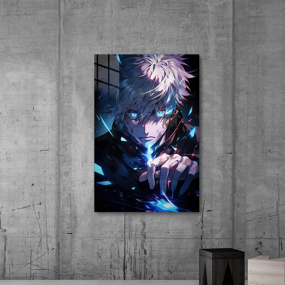Satoru Gojo: Limitless Power – Premium Metal Print Poster