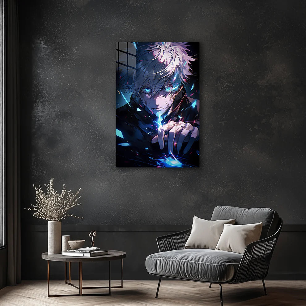 Satoru Gojo: Limitless Power – Premium Metal Print Poster